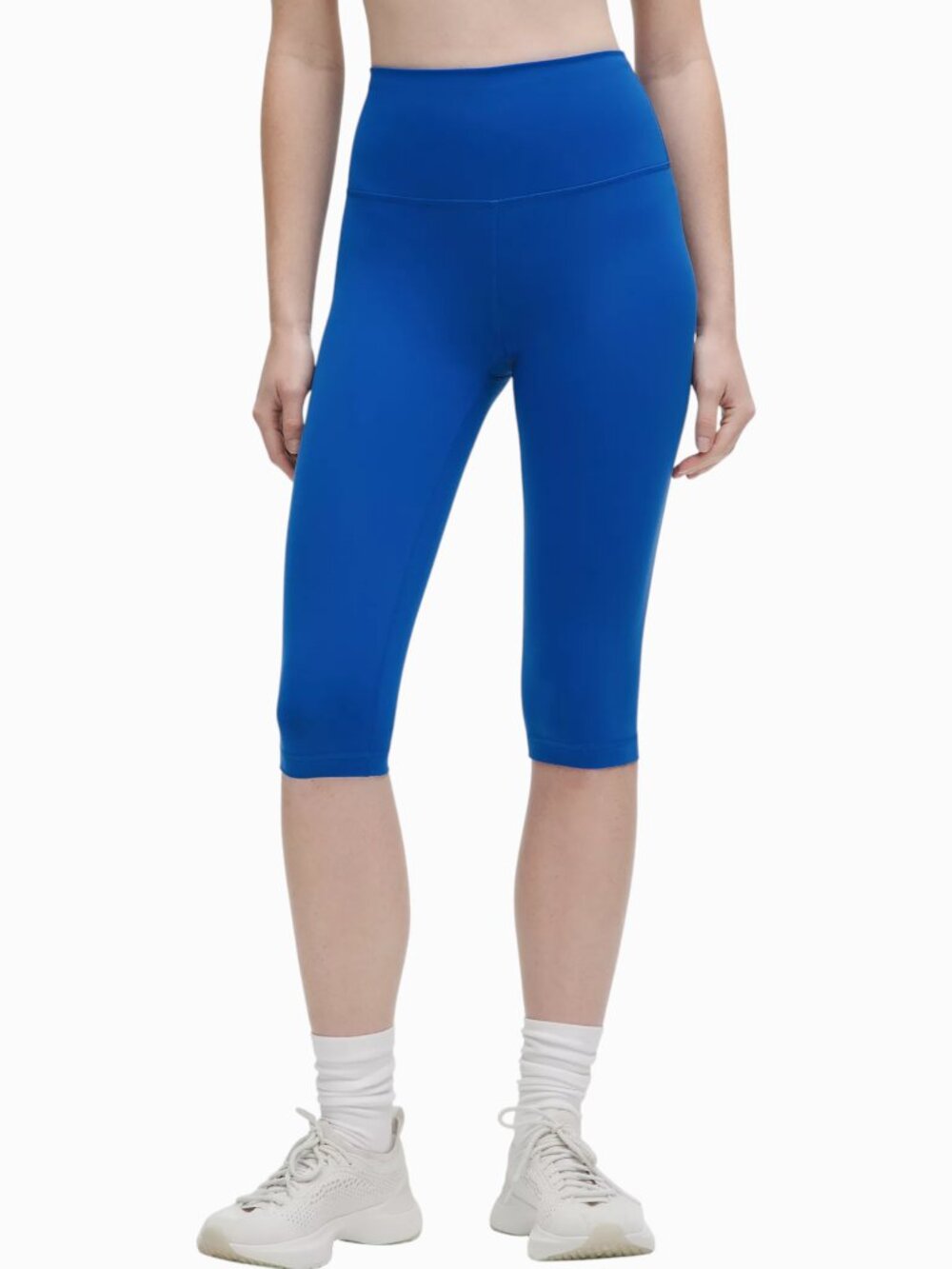 Lululemon Galactic Cobalt Wunder Train HR Crop 15"